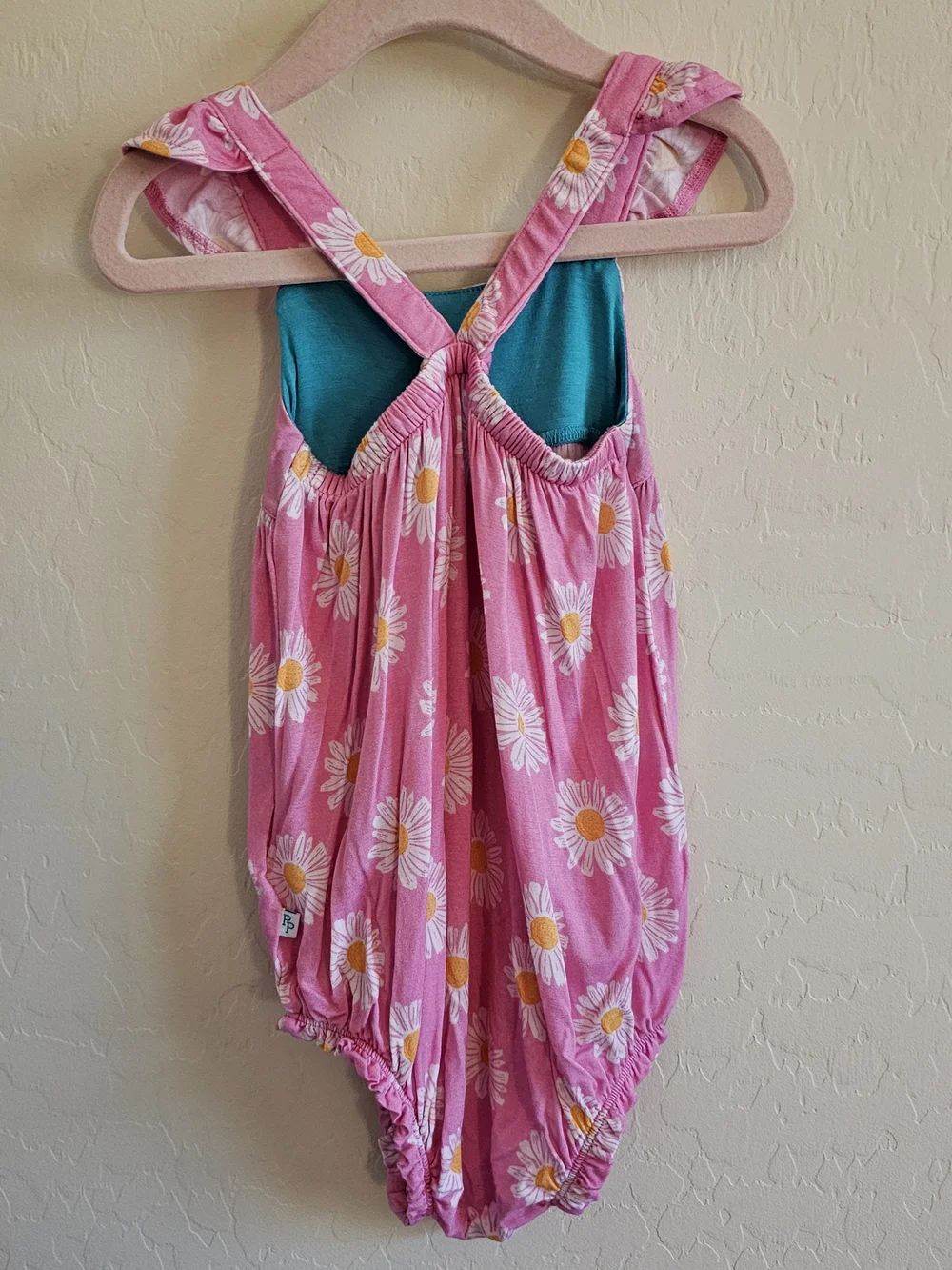 Posh Peanut Quinn Sleveless Ruffled Bubble Romper 2T